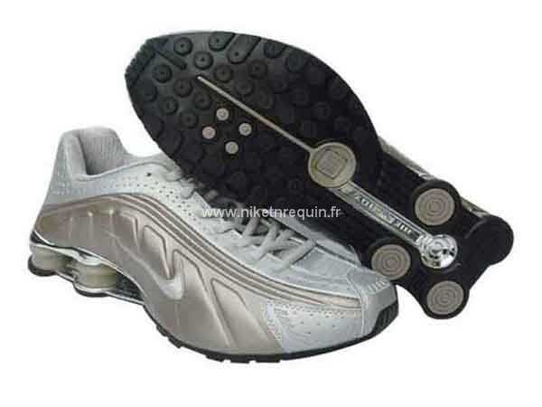 Nike Shox R4 Blanc Argent